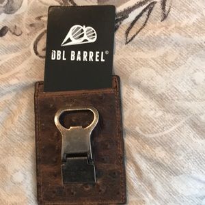 Ostrich print leather